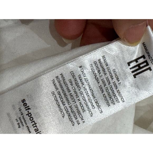 Self-Portrait WHITE COQUETTE DAISY COTTON BRODERIE ANGLAISE CUT OUT MIDI DRESS 8 - Picture 13 of 16